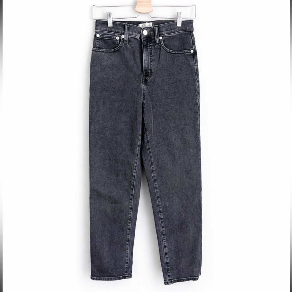 Madewell Classic Straight Jean Black Blue Jeans Denim size 26